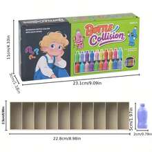 颜色配对游戏，儿童逻辑思维玩具，带分类瓶，适合家庭互动学习，有助于培养孩子的颜色识别和精细动作技能 - 彩色 - 查看 3