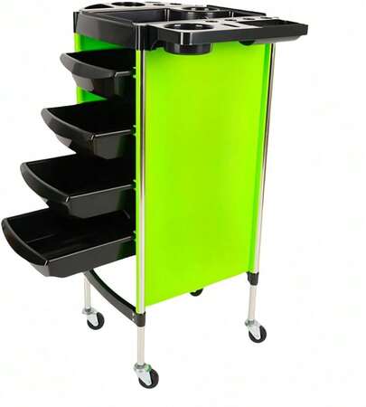 ビューティーサロンワゴン 理容トロリー ヘアサロン パーマ・染色ツールトロリー キャスター付き 6段タイプ 引き出し付き キャスター付き 移動簡単 多機能 大容量 360°回転 ビューティー