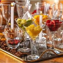 NADIR Set 6 Piezas Copas Martini Coctel Margarita Vidrio Vasos De Cóctel Reutilizables Para Bar Margarita Whisky Ginebra Tequila aptos para lavaplatos 250 ML - transparente - Ver 4