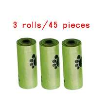 Túi đựng chất thải vật nuôi dày, không mùi chất lượng cao có thiết kế hình dấu chân chó màu xanh lá cây, túi đựng rác dùng một lần tiện lợi khi dắt chó đi dạo, bao gồm bộ túi đựng rác mini để bàn - màu xanh lá - Xem 9