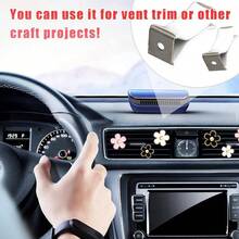 NewAugeny 25 PCS Square Head Car Air Vent Clips Auto Air Conditioner Outlet Perfume Clips Universal Car Air Freshener Vent Clips Vehicle Interior Accessories For Car Office Home Round Hole-White - Lỗ tròn màu trắng - Xem 5