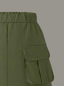 Toddler Girl Cartoon Print Round Neck Short Sleeve Top And Skirt Set - White - View 6