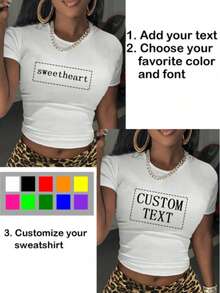 Customized For Your Couples! Valentine's Day Crop Top, Make His Heart Race! Personalized Couple Set! Anniversary Couple Crop Top, Celebrate Your Special Date Together