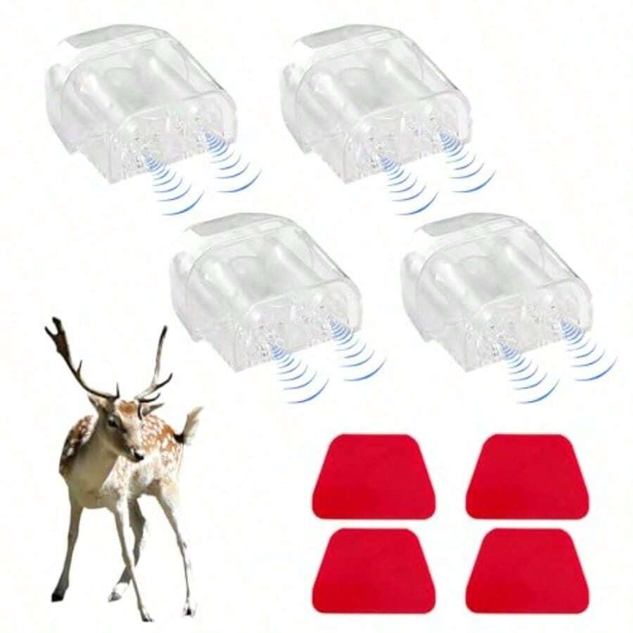 8 PCS Deer Whistles For Car Automotive Deer Warning Whistle Devices Animal Warning Devices To Avoid Collision Universal Animal Alert Accessories For Vehicles In White 4pcs - White4pcs - View 1