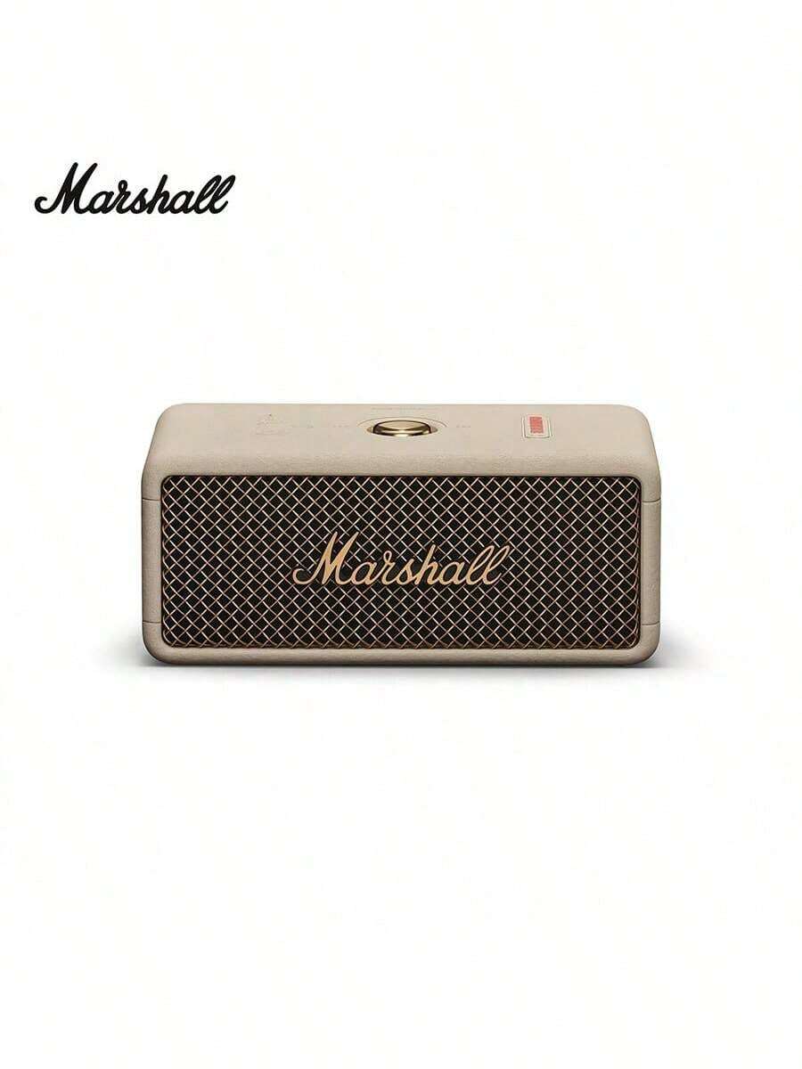 Marshall Altavoz Bluetooth inalámbrico portátil EMBERTON III: Conexión inalámbrica estable, sonido estéreo potente, carcasa resistente al agua y al polvo, batería de larga duración. Ideal para disfrutar del audio en casa y al aire libre. - Blanco - Ver 1