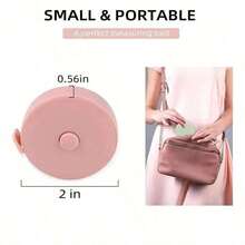 3/2/1 可伸缩卷尺，柔软灵活尺，适用于缝纫布料、人体测量、手工制作，60 英寸（1.5 米）双面