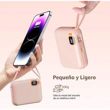 Power Bank 10000mAh con de USB C Bateria Portatil Carga Rápida Banco de Energía de Viaje Compatible con 16/15/14/13/12 Pro//etc. - Tipo de Enchufe A Japonés (100V) - Ver 12