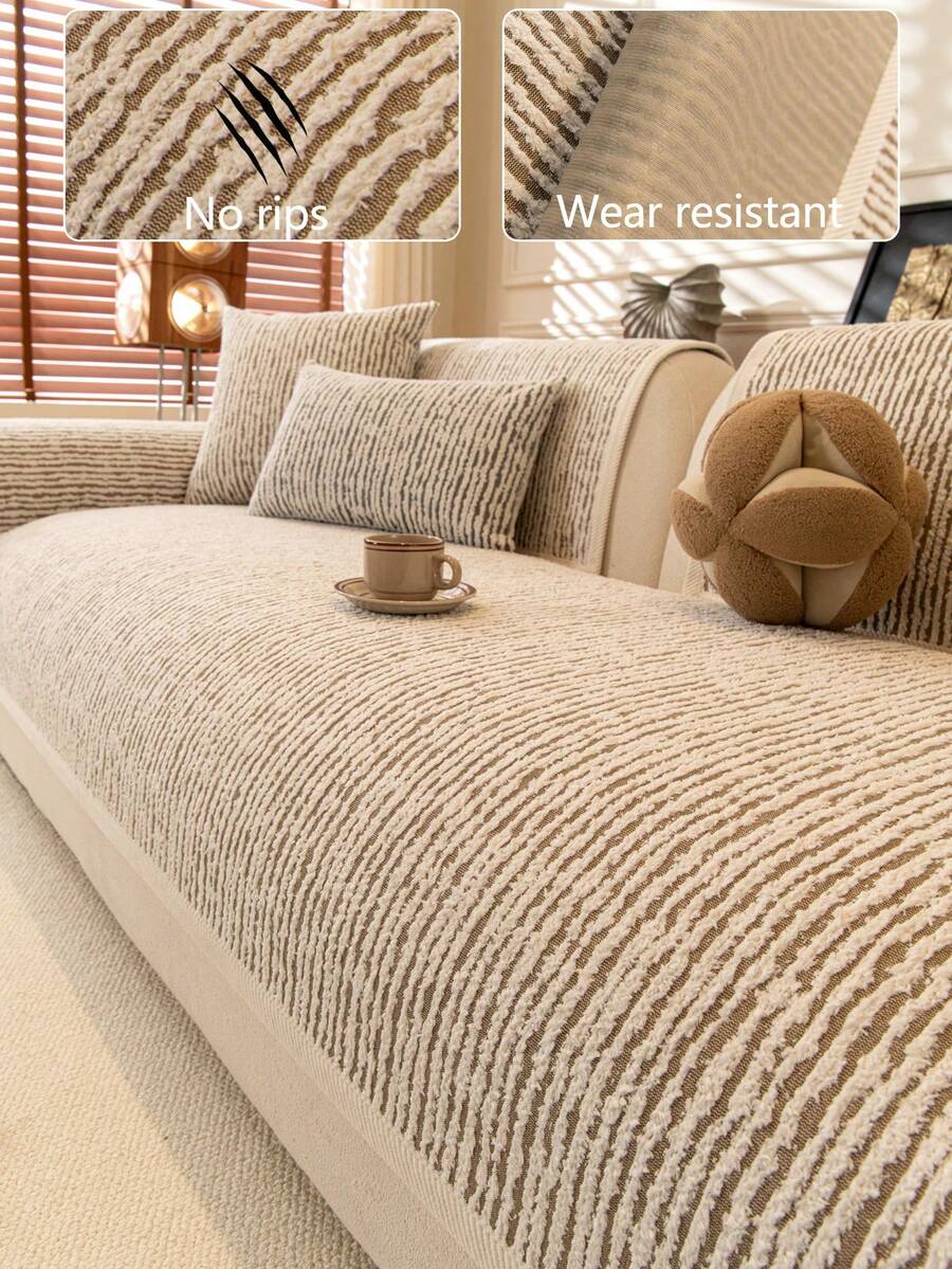 1 Vỏ đệm ghế sofa bốn mùa, Tấm lót ghế sofa chống trượt tối giản hiện đại, Vỏ bọc ghế sofa chống bụi và có thể giặt được, Mềm mại và chống phai màu, Thân thiện với thú cưng, Phù hợp cho phòng ngủ, văn phòng, phòng khách, ghế sofa hình chữ L và ghế sofa 1/2/3/4 chỗ ngồi