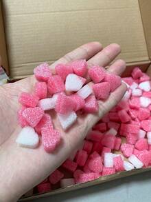 50/100/200pcs Heart-Shaped Filler, Mixed Color Gift Box Decor Accessories For Valentine's Day, Mother's Day, Thanksgiving, Christmas, Birthday, Gift Wrapping, Theme Party, Table Decor, Love DIY Craft - Multicolor - View 5
