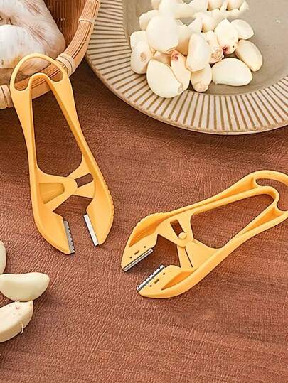 Garlic Peeler Stainless Steel Handheld Peeling Tool For Home And Commercial Use, Garlic Skin Remover Clipper