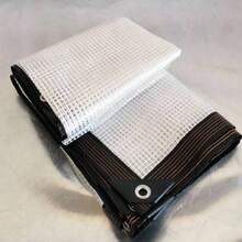 1件加厚透明雨布，加厚聚乙烯篷布，网状编织，更加结实耐用，适用于户外花园温室防护、多肉植物遮阳、隔热防冻。 - 透明網格 - 查看 21