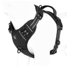 No Pull Dog Harness, No Choke Front Clip Dog Reflective Harness, Adjustable Soft Padded Pet Vest With Easy Control Handle For Small To Large Dogs