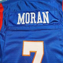 ST John's Shamrocks Alex Moran #7 Blue Mountain State Football Jersey Elastic Fabric -Delicate Embroidery Retro Sports Style,Fashionable Casual,Suitable For Rugby And Leisure Themed Activities Rugby Jersey Movie Enthusiast Gift Shirt