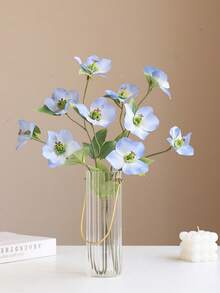 Bó hoa giả mô phỏng hoa hồng Giáng sinh, cây giả siêu thực, nguyên liệu làm hoa cầm tay tự làm, thích hợp trang trí nhà cửa, văn phòng, đám cưới và tiệc tùng. - Nhiều màu - Xem 6