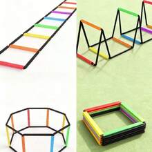 1pc Colorful Multi-Functional Agility Coordination Ladder, Suitable For Basketball, Football, Fitness Training, Non-Electric