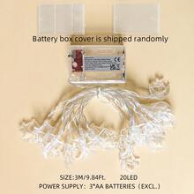 1pc 1.5/3 Meters 10/20 LED Pearl Starry Moon Decorative String Light, Battery Powered Fairy Lights Suitable For Bedroom, Living Room, Party, Wedding, Home, Yard, Path, Holiday Party Supplies, Party Decor, All Season Decor, Fireplace, All Season Decor [Batteries Not Included] - Warm Color - View 7