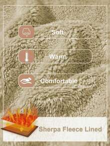 Men's Autumn/Winter Warm Sherpa Fleece Pullover Sweatshirt, Casual For Daily, Commuting, Outdoor Sports, Thermal Lined For Extra Warmth, Minimalist Crew Neck Design