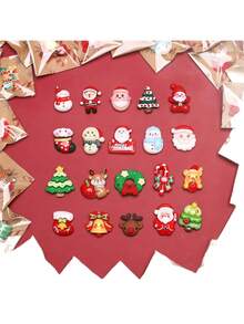 4/10PCS Christmas Decorations, Mini Santa Claus Refrigerator Magnets, Christmas Decorations Home, Home Decoration - Multicolor - View 7