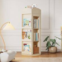 Bookcases - Natural + MDF - View 3