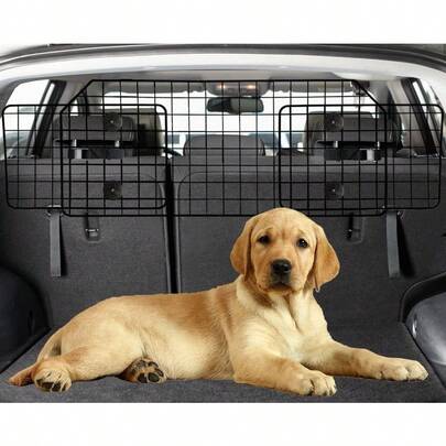 3866.5 Inches Dog Car Barrier For SUVs Van Vehicles Adjustable Large Pet Barriers Universal Fit HeavyDuty Wire Mesh Dog Guard Pet Divider Gate For Truck Cargo Area Safety Car Divider
