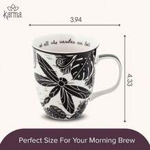 Karma Gifts - Taza color blanco y negro - Liblula - Ver 5