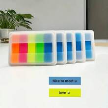 Giấy ghi chú dán trong suốt Morandi - Giấy ghi chú tự dính màu neon mềm mại, bo tròn các góc, bề mặt viết mịn, dùng cho văn phòng, trường học, sổ tay ghi chép, dự án sáng tạo - Màu sắc và kiểu dáng ngẫu nhiên - Xem 6
