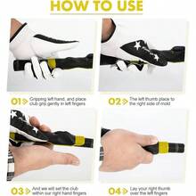 Grip Trainer Practice, Easy To Carry To Practice Area, Swing Trainer Ensure Right Grip Every Time, Grip Training Aid, Improve Your Swing Rhythm, Accessories Gifts - Màu vàng - Xem 5