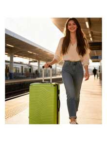 Maleta De Cabina Rígida Casamiabi 22  Ligera Y Resistente Verde - Verde - Ver 7