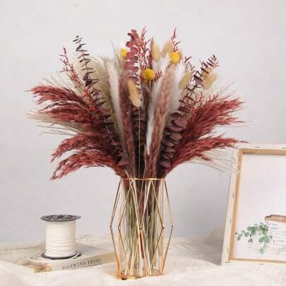 Tall Natural Dried Flowers Dry Pampas Grass Home Dining Table Decor 110pcs Style