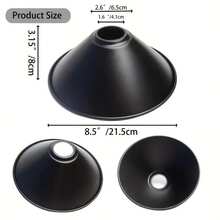 Minimalist American Style Metal Shade Pendant Light, Industrial Creative Single E27 Lamp Shade - Various - View 4