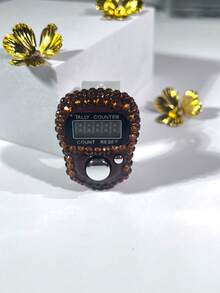 Finger-Worn Rhinestone Digital Counter, Convenient Drilling Design Hand-Press Counter, Suitable For Knitting, Praying (Tasbih), Exercise, Game Counting And Other Counting Purposes