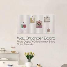 1pc Multipurpose Memo Board, Home Decor Gift Suitable For Living Room, Entryway, Photo Display, Mailbox, Office Supplies, Classroom, Growth Record, Meeting Room Planning, Wall Organizer, Calendar, Office Task Bar, Classroom Message Board, Bedroom Wall Sticker, Photo Wall, Study Timetable, Family Countdown, Christmas & New Year Decoration, New Year Gift For Friends, Colleagues, Elders