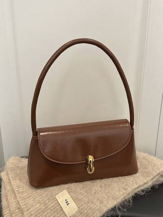 Niche Design Women's Shoulder Bag, New Autumn/Winter Versatile Commuter Crossbody Bag, Retro Underarm Baguette Bag