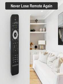 Multi-Purpose Magnetic Remote Control Organizer - Floating Wall Mount Storage Stand, Hole-Free Silicone Wall Hanger With Sleek Design, Strong Magnetism Secures Remote Controls, Small Tools - Multicolor - View 3