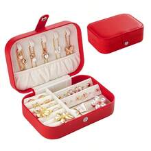 Large-Capacity Luxury Leather Double-Layer Jewelry Storage Box With Layered Design. Suitable For Women/Girls, It Can Store Earrings, Necklaces, Rings, And Bracelets. It Is The Perfect Gift For Mothers/Wives/Valentine's Day Or For Classmates And Best Friends During Back-To-School Season. - Multicolor - View 18