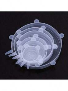 6Pcs Reusable Silicone Stretch Lids - Stretchy Silicone Lids For Bowls - Reusable Silicone Bowl Covers Reusable - Silicone Covers For Bowls - Silicone Covers For Bowls - Silicone Microwave Cover,Random Color And Style - Multicolor - View 17