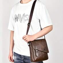 Women's Retro Casual Messenger Bag, Large Capacity Crossbody Bag, Versatile Shoulder Tote Bag - Multicolor - View 11