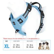 No Pull Dog Harness, No Choke Front Clip Dog Reflective Harness, Adjustable Soft Padded Pet Vest With Easy Control Handle For Small To Large Dogs