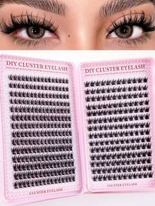 168/120pcs D-Curl Fluffy Individual False Eyelashes, 8-16mm, Dense & Natural Look, Create Voluminous Curled Effect, Super Soft & Lightweight, Reusable, Individual Segment Lashes, Lash Extension Kit, Suitable For Travel, Daily Wear (Beginner Friendly), Weddings, Dates, Parties, Holidays, Also Great As Christmas/Halloween/Gift Lash Set - D - 查看 13