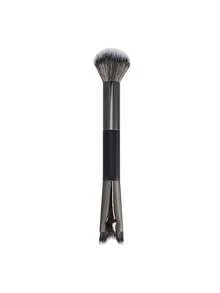 1pc 2-In-1 Blush Brush, Contour Makeup Brush, U-Shaped Nose Contour Brush, Highlighter Brush - Black - View 8