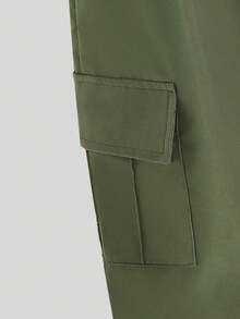 Bộ đồ bé trai in hình hoạt hình: áo tay ngắn cổ tròn và quần cargo. - màu đen - Xem 6