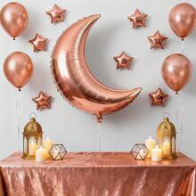 Eid Al Adha Eid Moon Star Foil Latex Balloon Bouquet Party Backdrop Decoration Set - Multicolor - View 8