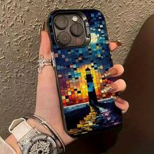 Funda dura para teléfono de moda para Phone 17/16/15 Pro Max 15 14 13 12 Pro Max 14Promax 13Promax 14Plus 13Pro 12Pro Max - Negro - Ver 4