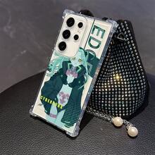 Funda de Teléfono Anime Girl Rebecca para Samsung Galaxy S25 S24 S23 S22 S21 S20 FE Ultra Plus 4G 11G, Cubierta Trasera Transparente Suave Anticaída - Mezcla de colores - Ver 4