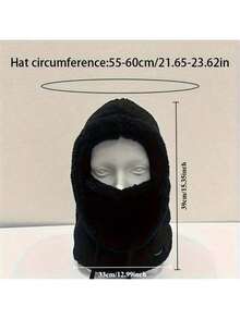 Fleece Balaclava Hat Winter Ski Mask For Men And Women Windproof And Warm Face Mask Suitable For Cold Weather - 彩色 - 查看 4