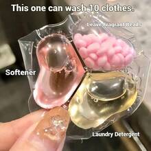 100pcs 3-In-1 Sakura Laundry Detergent Pods Set – Cleaning, Softening, And Strong Stain Removal Laundry Balls, Perfume-Scented Concentrated Laundry Detergent Pods, Fabric-Softening And Anti-Static Laundry Balls, Clothes Fragrance Retaining Pods - Multicolor - View 3