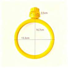 1pc Parrot Toy Cage Perch With Bearing Rotating Stand, Plastic Rotating Perch Bird Amusement Supplies - Pink - View 2