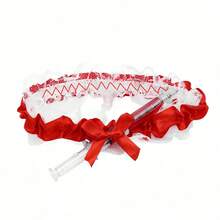 4/2/1pc Halloween Sexy Nurse Cross Headband Stethoscope Pen Set Cosplay Party Series Single Dance Costume Accessories, Christmas Women Whimsical Fashion Basic Outfit Set