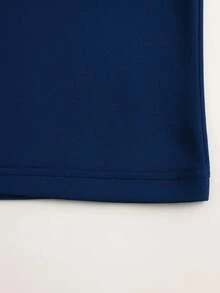 Men's Classic Pique Polo Shirt - Factory Price - Navy Blue - View 3