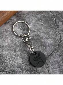 3个装耐用不锈钢超市购物车代币钥匙扣，小巧防丢购物车代币夹，可重复使用的便携式钥匙链，适用于杂货店/大型超市日常购物，购物者的实用日常必备品 - 彩色 - 查看 7